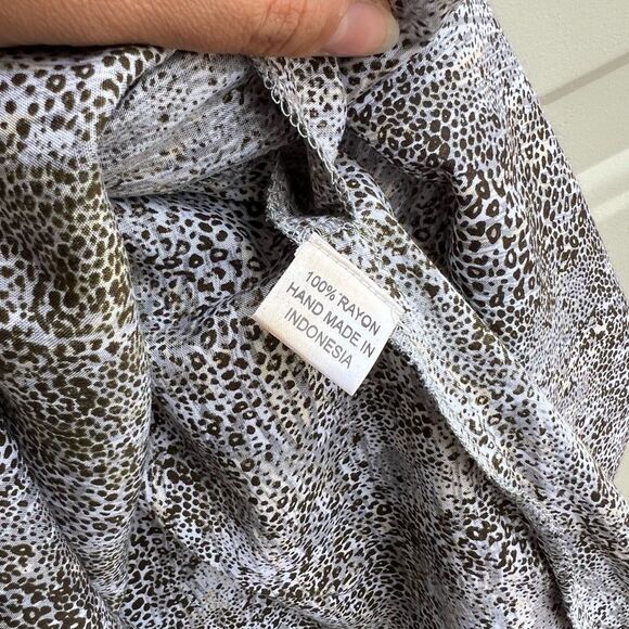 NWT Sarah Stewart Midi Sundress Size M Flowy Printed Sleeveless Dress summer - Picture 4 of 5